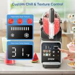 Slushie Machine, No Ice Needed Frozen Drink Maker with 6 Presets, Auto-Clean & Real-Time Temp Display, Slushy Machine for Margaritas, Smoothies, Cocktails, Frappés, Milkshakes & More