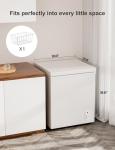 Bodacious 3.5 cuft Chest Freezer - Compact, Energy-Efficient & Quiet Mini Deep Freezer with Removable Baskets for Apartments, RVs, and Garages