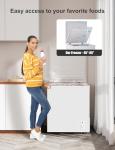 Bodacious 3.5 cuft Chest Freezer - Compact, Energy-Efficient & Quiet Mini Deep Freezer with Removable Baskets for Apartments, RVs, and Garages