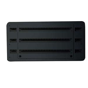 Dometic 3109349.065 Refrigerator Upper/Lower Plastic Side-by-Side Vent - Black