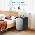 COWSAR 3.0 Cu.Ft Upright Freezer, Small Freezer Standing Deep Freezer with Adjustable Thermostat, Removable Shelves & Reversible Door, Fast Cooling for Office,Dorm,Apartment,Commerical