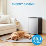 COWSAR 3.0 Cu.Ft Upright Freezer, Small Freezer Standing Deep Freezer with Adjustable Thermostat, Removable Shelves & Reversible Door, Fast Cooling for Office,Dorm,Apartment,Commerical