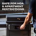 Current Model G Griddle, Smart Electric Outdoor Flat Top BBQ Grill with 200°F to 600°F Range for Searing & Roasting, Digital Precision, Apartment-Friendly & Weather-Resistant, Moon Dust