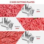 Meat Grinder & Stainless Steel Slicer Shredder Attachment for Kitchenaid Stand Mixer - Sausage Stuffer, Food Slicer, Shredder, Cheese Grater & Salad Maker by Cofun