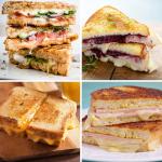 Nostalgia Deluxe Grilled Cheese Sandwich Toaster with Easy-Clean Toasting Baskets - Adjustable Toasting Dial and Extra Wide Slots - Yellow