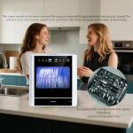 Countertop dishwasher, portable dishwasher, fully automatic, with 4 cleaning modes automatic water suction drying and disinfection functions can be connected to a faucet or bucket for use