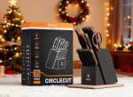 ODERFUN Knife Block Set -15 PCS Dishwasher Safe Kitchen Knife Set, High Carbon Stainless Steel, Razor-Sharp knives set with sharpener, Non-Slip Handles, Elegant Box for Christmas,Black