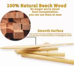 5 Piece Crepe Spreader and Spatula Set, 3.5", 5", 7"T-Shaped Batter Spreaders &13.4", 11.8"Spatula Turner, T-Shaped Roti & Mix Batter Spreader Sticks for Any Size Pan Maker, Wooden Crepe Tools Kit