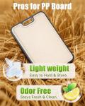 Titanium Cutting Boards for Kitchen, Non Toxic 2-in-1 Cutting Board Double Sided, Food Grade Pure Titanium and Wheat Straw PP, Easy to Clean Large Size 16”×11”