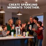 Pupdumm Soda Maker Sparkling Water Maker, Manual Stainless Steel Carbonation Machine for Home, Compatible with 60L Threaded CO₂ Cylinders (Not Included), Water Carbonator with BPA free PET Bottle