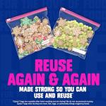 Ziploc Gallon Food Storage Slider Bags, Power Shield Technology For More Durability, 12 Count, Holiday Designs, Packaging May Vary