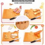 4-Piece Custom Wooden Chopping Boards for Kitchen, Wedding Gift for Couple 2025, Personalized Cutting Board Set with Holder, Gifts for Anniversary, Christmas, Housewarming, New Home, Engagement