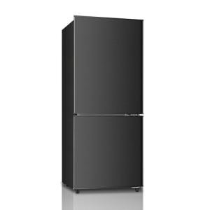 Saeoola 4.0 Cu.Ft Small Refrigerator with Bottom Freezer, Small Compact Fridge with Freezer on Bottom, 2 Doors for Apartment, Dorm, Office, 7-Level Temperature Control, Removable Shelves (Black)