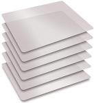 Better Kitchen Products 15" x 12" Extra Thick Flexible Frosted Clear Plastic Cutting Mats, Set of 6