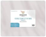 Better Kitchen Products 15" x 12" Extra Thick Flexible Frosted Clear Plastic Cutting Mats, Set of 6