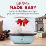 Dash SmartStore Deluxe Stirring Popcorn Maker - Hot Oil Electric Popcorn Popper with Butter-Warming Tray, Clear Serving Bowl, Storage Lid & Measuring Cup - 24 Cups, Red