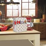 Yarwo Dust Cover for 6-8 qt Stand Mixer, Protective Stand Mixer Cover with Top Handle and Pockets for Extra Accessories, Tree