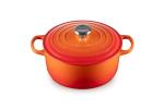 Le Creuset Enameled Cast Iron Signature Round Dutch Oven, 4.5 qt., Flame