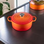 Le Creuset Enameled Cast Iron Signature Round Dutch Oven, 4.5 qt., Flame