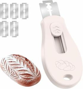 Bread Lame, Extractable & Magnetic Sourdough Scoring Tool, Bread Scoring Tool, Scoring Knife for Bread Baking, Bread Razor for Homemade Bread, Sourdough Scraper Tool Includes 5 Razor Blades -MilkShake