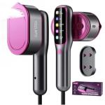 YOZLNFO Travel Steamer for Clothes Portable: 2-in-1 Mini Handheld Garment Steamer Iron - 15s Heat Up & 5 Adjustable Steam - Large Ceramic Panel - 110-120V