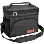 Insulated Lunch Bag - Reusable Cooler Tote Black