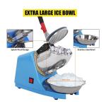 Carivia 110V Electric Ice Shaver Crusher,Portable Stainless Steel 4 Blades Ice Shaved Machine,300W 2200RPM Snow Cone Maker Shaved Ice Maker with Ice Plate,220lbs/hr for Home and Commercial Use