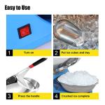 Carivia 110V Electric Ice Shaver Crusher,Portable Stainless Steel 4 Blades Ice Shaved Machine,300W 2200RPM Snow Cone Maker Shaved Ice Maker with Ice Plate,220lbs/hr for Home and Commercial Use