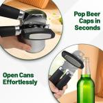 DITOSH Can Opener Stainless Steel Cutting Blade Bottle Opener 2 in 1 Multifunctional Manual Jar Opener Can Opener Heavy Duty Comfortable Handle Smooth Edge Hanging Hole Kitchen Gadget Daily Use