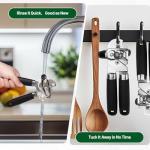 DITOSH Can Opener Stainless Steel Cutting Blade Bottle Opener 2 in 1 Multifunctional Manual Jar Opener Can Opener Heavy Duty Comfortable Handle Smooth Edge Hanging Hole Kitchen Gadget Daily Use