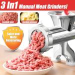Meat Grinder Manual Mincer - 3 In1 Manual Meat Grinder Sausage Maker Meat Grinders For Home Use Fast And Effortless For All Meats (#10)