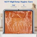 Dishwasher Countertop Compact Portable Dishwasher with 6 Washing Programs 5.3L Water Tank Hot Air-Dry Function 24H Delayed Start Function LED Light