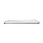 KitchenAid Classic Plastic Cutting Board with Perimeter Trench and Non Slip Edges, Dishwasher Safe, 12 inch x 18 inch, White and Gray