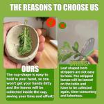 2025 Latest Herb Stripper Pottery Bowl Cutter Tool: Stripping Ceramic Fresh Herbs Kale Striper Cilantro Cutting Razor Gifts Herbalists Peeler Shredder Chopper Clay Copper Small Cup Grater (BLUE)