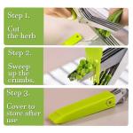 2025 Latest Herb Stripper Pottery Bowl Cutter Tool: Stripping Ceramic Fresh Herbs Kale Striper Cilantro Cutting Razor Gifts Herbalists Peeler Shredder Chopper Clay Copper Small Cup Grater (BLUE)