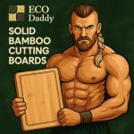 Bamboo Cutting Board Set of 3 – Durable Bamboo Chopping Boards for Kitchen – Juice Grooves, Knife-Friendly