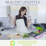 Dewpeton Pro-Series 20-in-1 Mandoline Slicer & Spiralizer, Veggie Chopper with Container, Home Essential Kitchen Gadget