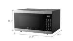 FRIGIDAIRE Stainless Steel Microwave Oven, Multi Function, Programmable, 2.1 Cu Ft
