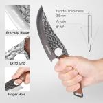 Matsato Chef Knife with Premium Leather Sheath – Japanese Steel Kitchen Knife for Home & Cooking, Christmas Gift Set for Men or Women, Kitchen Gift for Chefs