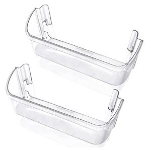 UPGRADED 2 Pack 240323002 Refrigerator Door Bin Shelf Compatible with Frigidaire & Kenmore Bottom 2 Shelves on Refrigerator Side, PS429725, AP2115742 Replacement Parts