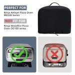 Waterproof Cover for Ninja Pizza Oven MO201, UV Resistant, Windproof Accessories for Ninja Artisan Outdoor Pizza Oven, Power Cord Storage Pocket, Adjustable Drawstrings and Elastic Bands (Cover Only)
