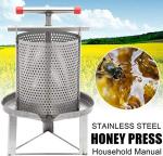 Honey Press Extractor Wax Presser Fruit Juice Wine Press Cider Making Honeycomb Press Household Beekeeper Tool Stainless Steel(23.6'')