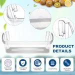 UPGRADED 2 Pack 240323002 Refrigerator Door Bin Shelf Compatible with Frigidaire & Kenmore Bottom 2 Shelves on Refrigerator Side, PS429725, AP2115742 Replacement Parts