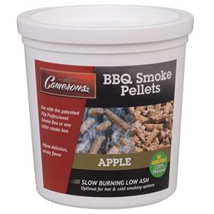Camerons Smoking Wood Pellets (Apple, 1 Pint) - Kiln Dried BBQ Pellets - 100% All Natural Barbecue Wood for Smoker Grill, Pellet Grill & Fire Pit - Infuse Smokey Flavor in Food - Grilling Gift for Dad