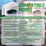 Dreyoo Refrigerator Door Flipper Compatible with Samsung, Fridge Replacement Parts with Adhesive, French Door Mullion Flap Repair Part White Compatible with Samsung RF28HDEDBSR