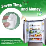 Dreyoo Refrigerator Door Flipper Compatible with Samsung, Fridge Replacement Parts with Adhesive, French Door Mullion Flap Repair Part White Compatible with Samsung RF28HDEDBSR