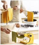 8SOM Bamboo Pasta Drying Rack with Transfer Wand and 12 Bars, Easy to Transfer for Drying Pasta and Cooking, Special Suspension Design for Large Storage
