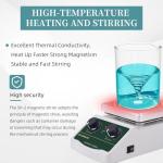 LABHOUSE 300℃/ 572℉ Magnetic Stirrer Hot Plate 2L Heated Mixer 2000RPM Lab Stirring W/Support Stand,Stir Bar Recycler Set(Non Digital)