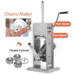 Hakka Churro Maker Accessories, Sausage Stuffer Accessories 4 PCS Stainless Steel Hollow Churro Nozzles Attachment for Sausage Stuffer Machine