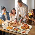 Warming Mat for Food, Upgrade Detachable Power Plug Food Warming Mat, Fast Full Surface Electric Warming Tray with 6 Temperature Setting and 6 Hours Timer, Roll Up Food Warmers